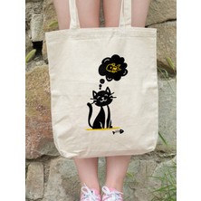 TP Shop Bez Çanta, Kedi Severler Için: “dream!, Rüya!" Çanta