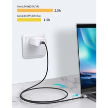 Telmba Telefon Ses Video Hd 1m Için USB 3.1 - Tip C 10GB 100W Veri Kablosu (Yurt Dışından)