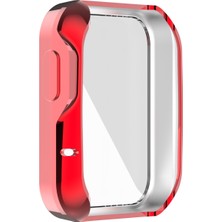 Telmba Xiaomi Mi Watch Lite Için Kaplama Tpu Koruyucu Kılıf Mi Watch Lite Için Tam Ekran Koruyucu Kabuk Kapak (Yurt Dışından)