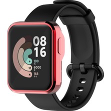 Telmba Xiaomi Mi Watch Lite Için Kaplama Tpu Koruyucu Kılıf Mi Watch Lite Için Tam Ekran Koruyucu Kabuk Kapak (Yurt Dışından)