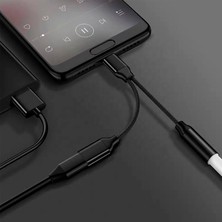 Telmba [mobil Için]bluewow 2 In 1 USB C Splitter Kulaklık Aux Tip C ZJX-009 Tip C - 3,5 mm Şarj Ses Jak Adaptörü Akıllı Telefon Android Için Ses Kablosu Dönüştürücü (Yurt Dışından)