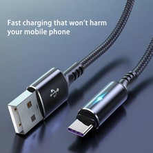 Telmba LED Işık 5A Tip C Kablo Hızlı Şarj USB C Kablosu Xiaomi Huawei Not 7 Telefon Aksesuarları Veri Kablosu Şarj Cihazı USB Kablosu (Yurt Dışından)