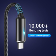 Telmba LED Işık 5A Tip C Kablo Hızlı Şarj USB C Kablosu Xiaomi Huawei Not 7 Telefon Aksesuarları Veri Kablosu Şarj Cihazı USB Kablosu (Yurt Dışından)