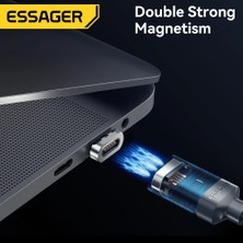 Telmba Essager 100W Manyetik Kablo Tip C USB C Kablosu Pd 5A Hızlı Şarj Veri Kablosu Macbook Pro Xiaomi Huawei P30 Pro Samsung (Yurt Dışından)