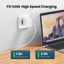 Telmba 100W USB C - USB C Tipi Kablo Pd Hızlı Şarj Veri Kablosu Huawei P30 Samsung Xiaomi Telefon Veri Hattı Hızlı Şarj Aksesuarları (Yurt Dışından)