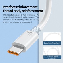 Telmba 6A 66W USB C Tipi Kablo Tel Huawei Samsung S10 S20 Xiaomi Mi 11 Cep Telefonu Hızlı Şarj USB C Kablosu Tip-C Şarj Aleti Kablosu (Yurt Dışından)