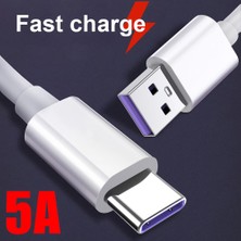 Telmba Huawei Için 5A USB Tip C Telefon Süper Hızlı Hızlı Şarj Kablosu Veri Senkronizasyon Kablosu (Yurt Dışından)