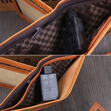 Telmba Microgood Lüks Erkek Suni Deri Bifold Cüzdan Kredi Kımlık Kartı Tutucu Ince Para Çanta Hediye (Yurt Dışından)