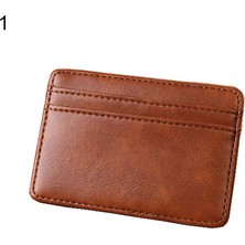 Telmba Erkekler Vintage Suni Deri Para Klip Kart Sahibinin Cep Ince Bifold Sihirli Cüzdan (Yurt Dışından)
