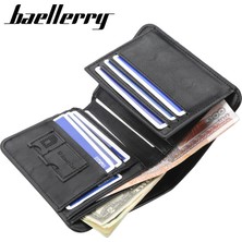 Telmba Baellerry Cüzdan Erkek Kısa Kore Versiyonu Dikey Çoklu Kart Üç Katlı Bozuk Para Cüzdanı Ince Ehliyet Kartı Sahibi (Yurt Dışından)
