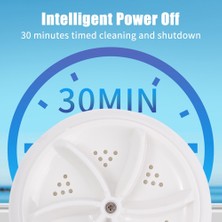 Telmba USB ile Çalışan Turbo Çamaşır Makinesi Taşınabilir Çamaşır Aleti Kir Temizleme Temizleme Ekipmanı Mini Ultrasonik Yıkama 4 Vitesli Ayarlanabilir Giysi Çorap Çorap Takı Gözlük Meyve (Yurt Dışından)