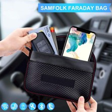 Telmba Ev Engelleme Cüzdan Durabl Radyasyondan Korunma Telefon Kapak Engelleyici Kılıf Anahtarsız Araba Anahtarı Için Faraday Kafes Kılıfı (Yurt Dışından)