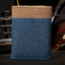 Telmba Retro Erkek Cüzdan Iş Kimlik Kartı Sahipleri Çanta Küçük Deri Kart Cüzdan Erkekler Için Kısa Bifold Cüzdan Ince Çantalar Erkek Cüzdan (Yurt Dışından)
