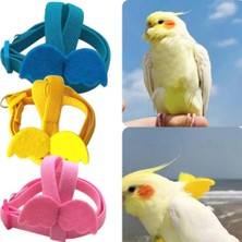 Shanhua Shop Mor Tarzı S Beden Aşınmaya Dayanıklı Parakeet Papağan Koşum Çekme Halatı Dar Kuş Koşum Nefes Alabilir Parakeet Papağan Yelek Halat (Yurt Dışından)