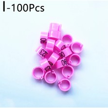 Shanhua Shop Ben Stil NO.001~100 Kuş Ayakları Klips Halkaları Iç Çap 8mm Genişlik Halkası Güvercin Güvercin Bıldırcın Ayak Halkası Hayvan Taşıyıcı (Yurt Dışından)