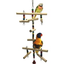 Shanhua Shop G Tarzı Papağan Halat Salıncak Ayakta Bar Pet Kuş Çiğneme Kafes Için Tırmanma Halkası Oyuncak Vogel Produkten (Yurt Dışından)