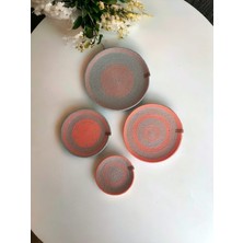 Home Decors By Özlem 4 Lü Hasır Dekoratif Bohem Tabak Duvar Tabağı Moda Salon Duvar Dekor Handmade