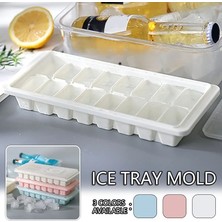 Pengfushop4 16 Buz Küpü Mavi Stili 1 Adet Buz Kutusu Ell Ice Cube Maker Tepsi Kapaklı Ice Cube Maker Kalıp Dondurma Partisi Viski Kokteyl Soğuk Içecek Buz Kalıbı Mutfak Aracı (Yurt Dışından)