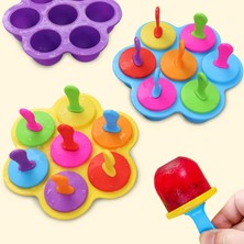 Pengfushop4 Mavi Stil Dondurma Silikon Kalıp Top Şekli Popsicle Form Makinesi Buz Bar Için Buz Küpü Tepsisi Dıy Mutfak Aletleri Buz Küpü Tepsisi Dondurma Kalıbı (Yurt Dışından)