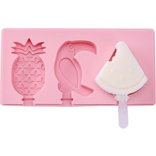 Pengfushop4 Stil-B Stili Silikon Dondurma Kalıbı Dıy Ev Yapımı Dondurma Kalıpları Dondurucu Suyu 3 Hücre Büyük Boy Buz Küpü Tepsi Popsicle Varil Makinesi Kalıp Aracı (Yurt Dışından)