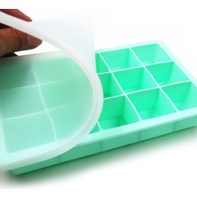 Pengfushop4 15 Izgara Siyah Stili Kapakla 15 Izgara Gıda Sınıfı Buz Küpü Tepsisi Silikon Kapaklı Buz Kalıbı Ev Dıy Dondurma Ice Cube Maker Soğuk Içecek Mutfak Bar Aksesuarları (Yurt Dışından)