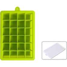 Pengfushop4 Yeşil Stil 24 Kavite Silikon Ice Cube Maker Dondurucu Için Kapaklı Tepsiler Dondurma Soğuk Içecekler Viski Kokteyller Mutfak Aletleri Aksesuarları (Yurt Dışından)