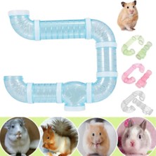 Shanhua Shop Sarı Stil Şeffaf Hamster Sıçan Sincap Kafesi Tünel Tüp Tırmanma Oyuncak Küçük Pet Tedarik Oyuncaklar Hamster Aksesuarları (Yurt Dışından)