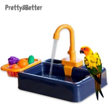 Shanhua Shop Kırmızı Stil Prettybetter Parrot Levrek Duş Pet Kuş Banyo Kafesi Havzası Papağan Banyo Havzası Papağan Duş Kase Kuşlar Aksesuarları Papağan Oyuncak (Yurt Dışından)