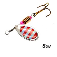 Tlg Shop S08 Stili 10 Renk Peche Er Balıkçılık Lures Wobblers Crankbaits Jig Parladı Metal Pullu Alabalık Kaşığı Sazan Balıkçılık Için Kancalı Pesca (Yurt Dışından)