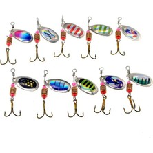 Tlg Shop S08 Stili 10 Renk Peche Er Balıkçılık Lures Wobblers Crankbaits Jig Parladı Metal Pullu Alabalık Kaşığı Sazan Balıkçılık Için Kancalı Pesca (Yurt Dışından)