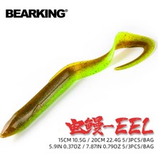 Tlg Shop L Tarzı 150MM 5 Adet Bearkıng Yılan Balığı Yumuşak Yemler 20CM 15CM Yapay Yemler Balıkçılık Solucan Silikon Bas Pike Minnow Swimbait Jig Plastik Yemler (Yurt Dışından)