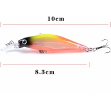 Tlg Shop No.8 Stili 1 Adet Yüzer Lazer Minnow Balıkçılık Lures 8.3cm 6.2g Wobbler Crankbait Mücadele 3D Gözler Sert Plastik Yem Bas Pike Sazan Balıkçılık (Yurt Dışından)