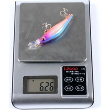 Tlg Shop No.8 Stili 1 Adet Yüzer Lazer Minnow Balıkçılık Lures 8.3cm 6.2g Wobbler Crankbait Mücadele 3D Gözler Sert Plastik Yem Bas Pike Sazan Balıkçılık (Yurt Dışından)