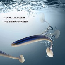 Tlg Shop CA69DC Stili 76MM 20 Adet Kesfıshıng Es Kolay Parlatıcı Shad Balıkçılık Cazibesi Yumuşak Yem Pesca Sazan Balık Tutma Tuzu Yeni Yem (Yurt Dışından)