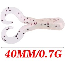 Tlg Shop H Tarzı Licone Solucan Yumuşak Yemler Jig Wobblers 4cm 0.7g Turna Bas Sazan Olta Takımı Cazip Karides Koku Tuz Yapay Yemler (Yurt Dışından)