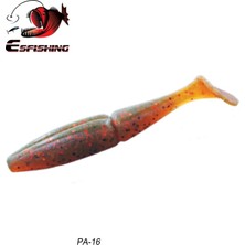 Tlg Shop PA16 Stili 50MM 12 Adet Esfıshıng Kolay Parlatıcı Shad Balıkçılık Lures Yumuşak Cazibesi Leurre Souple Swimbait Kiti Isca Yapay Titreşim Kuyruk (Yurt Dışından)