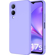 Case 4u Vivo Y17S Kılıf Kamera Korumalı Içi Kadife Logosuz Mara Lansman Silinebilir Kılıf Lila