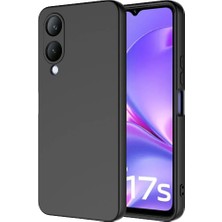 Case 4u Vivo Y17S Kılıf Kamera Korumalı Içi Kadife Logosuz Mara Lansman Silinebilir Kılıf Siyah