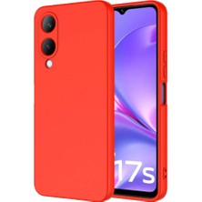 Case 4u Vivo Y17S Kılıf Kamera Korumalı Içi Kadife Logosuz Mara Lansman Silinebilir Kılıf Kırmızı