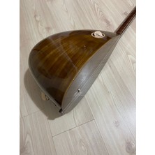 Bağlama Evi Profesyonel Gitar Burgulu Maun Tekne Kısa Sap Bağlama Saz + Kılıf Yedek Tel Tezene