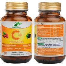 Yurdavit Vitamin C 1000 Mg C Vitamini Kuşburnu Çinko 50 Tablet Selenyum 200 Mcg Selenium 120 Tablet