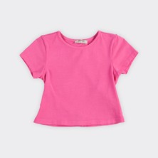 Panço Kız Çocuk Arkası Pencere Detaylı T-Shirt