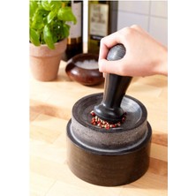 IKEA Siyah Mermer Havan Seti 10X14 cm Havan ve Tokmağı Kaliteli