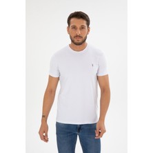 Four Man Bisiklet Yaka Standart Kalıp Basic Pamuklu Erkek T-Shirt 5li