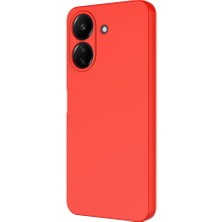 Case 4u Xiaomi Redmi 13C Kılıf Kamera Korumalı Içi Kadife Logosuz Mara Lansman Silinebilir Kılıf Kırmızı