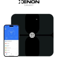 XenonSmart Akıllı Dijital Tartı Baskül Yağ Su Kas Vücut Kitle Endeksi Kilo Ölçer Tartı Bluetooth Bağlantılı