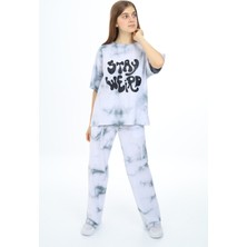 Angelos Girls Kız Çocuk Batik Baskılı Alt-Üst Takım 7-12 Yaş PX026
