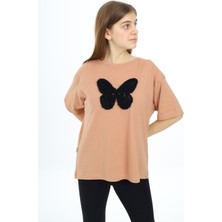 Angelos Girls Kız Çocuk Kelebek Baskılı T-Shirt 9-14 Yaş PX037