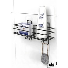 Alsi Home 9'lu Yapışkanlı Fön Makinesi Askısı Havluluk Wc Kağıtlık Rulo Havluluk Şampuanlık Banyo Mutfak Seti