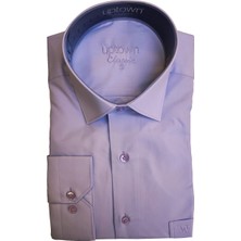 Uptown Klasik Pembe Erkek Uzun Kollu Cepli Gömlek